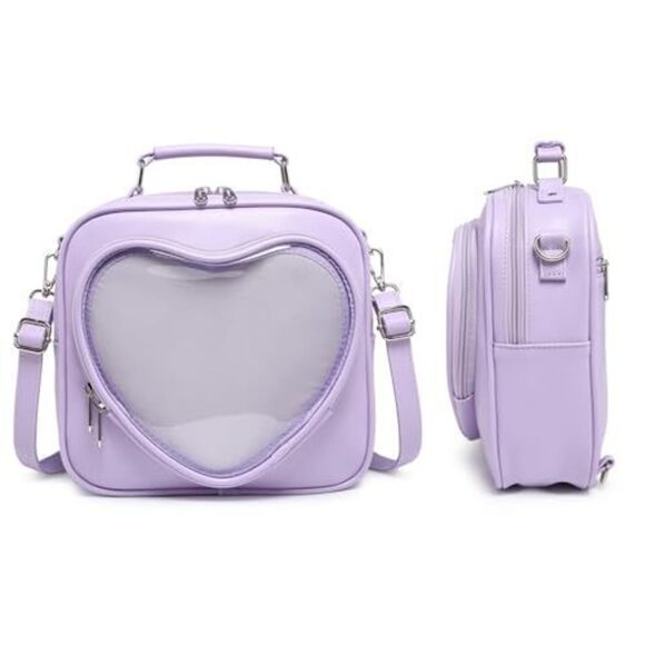 Modern Dopamine Color Ita Satchel Multi Purpose Backpack Crossbody Satchel Hea - Picture 3 of 9